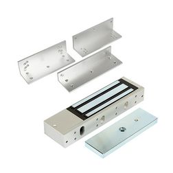 Síkmágnes Z-L konzol-szettel 12/24VDC 5000N-hatóerő szögletes falonkívüli alumínium OVERGATE - KIT-ZOA-500