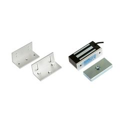 Síkmágnes Z-L konzol-szettel 24V 600N-hatóerő szögletes falonkívüli alumínium OVERGATE - KIT-ZOA-60/24