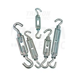 Sodronyfeszítő horog-horog M10 3kNtörési terhelés acél galván/elektrolit horganyzott TRACON - FHH10120