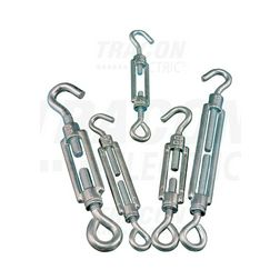 Sodronyfeszítő horog-szem M8 2kNtörési terhelés acél galván/elektrolit horganyzott TRACON - FSH8110