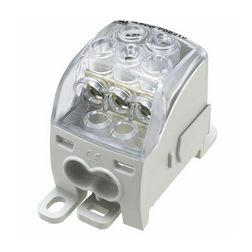 Sorkapocs elosztóblokk 125A sínrepattintható 1x35+2x25+(3+1)x16mm2  PDB210 (PVB125) LEIPOLD - 082050-0-3