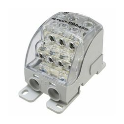 Sorkapocs elosztóblokk 250A sínrepattintható 1x120+2x35+3x25+4x16mm2  PDB400 (PVB250) LEIPOLD - 082080-0-3