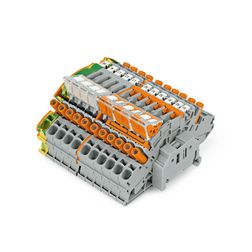 Sorkapocsblokk áram/feszültség mérőkörökhöz (mérő-bontó) 6mm2-vezetőér WAGO - 2007-8873