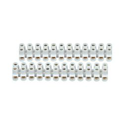 Sorkapocssáv darabolható 12P 41A 450V termoplaszt 4-6mm2/sokerű 2.5-6mm2/tömör fehér Kopp - 343701019