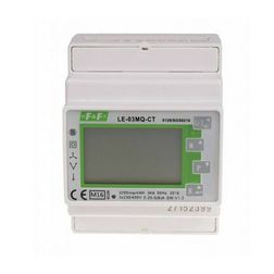 Sorolható fogyasztásmérő 1/3F impulzusadós LCD MID Modbus 6A áramváltós LE-03MQ-CT F&F Filipowski