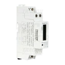 Sorolható fogyasztásmérő 1F LCD impulzusadós 40A direkt elektronikus 230V 1-fázis TRACON - TVOF11