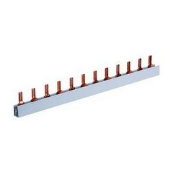 Sorolósín 1F+N csapos 2F 100A 10mm2 1000mmx szigetelt N-sínes 56-készülék S-2L-1000/10 Pollmann - 2223202
