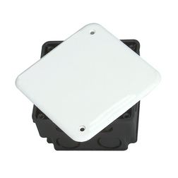 Süllyesztett kötődoboz 1-es négyzetes 150mmx 150mmx műanyag fekete Kopp - 356103013