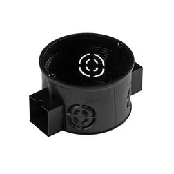 Süllyesztett szerelvénydoboz d65x41mm 1-es kerek 65mm-átmérő fekete műanyag BUDVILL - S1