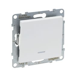 Suno 101 1P kapcsoló 101 1P kapcsoló betét közp. fedéllel fehér süllyesztett rugós IP20 LEGRAND - 721114