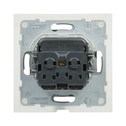 Suno 162 dugalj földelt csapófedéllel gyerekzárral alumínium IP44 süllyesztett rugós LEGRAND - 721323