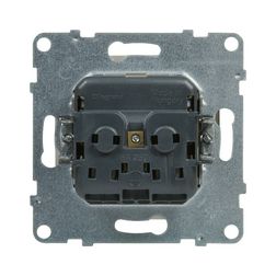 Suno 162 dugalj földelt gyerekzárral fehér IP20 süllyesztett rugós LEGRAND - 721120