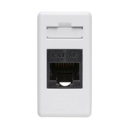 System adatcsatlakozó dugalj FTP 1M RJ45 8(8) Cat5e falonkívüli süllyesztett fehér GEWISS - GW20271