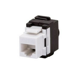 System adatcsatlakozó betét RJ45 Cat6 UTP 1M műanyag fehér címketartó nélkül TOOLLESS GEWISS - GW38032