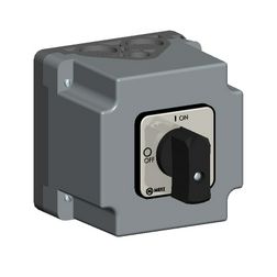 Szakaszoló be-ki kapcsoló 20A 3P 5.5kW/400VAC-3 tokozott fekete A 105/6.I1N0200 MERZ - MZ13000