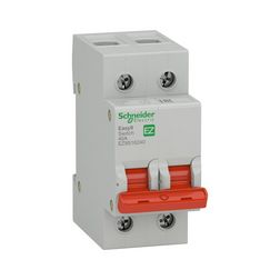 Szakaszoló be-ki kapcsoló 40A 400V 2P sorolható fix piros működtetőkaros 2M Easy9 Pro Schneider - EZ9S16240