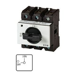 Szakaszoló be-ki kapcsoló 63A 3P 30kW/400VAC-3 ráépíthető sorolható fix fekete P3-63/IVS EATON - 041099
