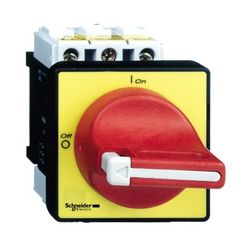 Szakaszoló fő- és vészkapcsoló 20A 0-690V 3P 4kW/400VAC-3 fix piros TeSys Vario VC Schneider - VCD01