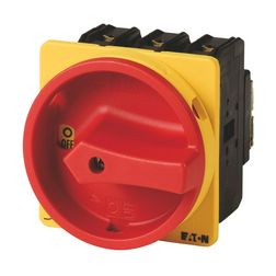 Szakaszoló fő- és vészkapcsoló 63A 3P 30kW/400VAC-3 beépíthető fix piros P3-63/EA/SVB EATON - 031607