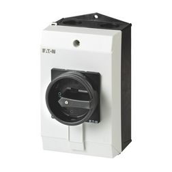 Szakaszoló főkapcsoló 25A 3P 7.5kW/400VAC-3 ráépíthető tokozott fekete P1-25/I2/SVB-SW EATON - 207294