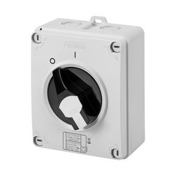 Szakaszoló vész- be-ki kapcsoló 3P 32A tokozott IP66 70RTHP GEWISS - GW70405P