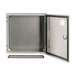 Szekrény fali sorolható acél szerelőlappal 500mm 400mmx 150mmx IP66 szürke CS-54/150 EATON - 111688