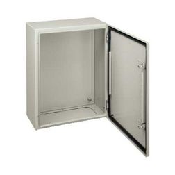 Szekrény fali teli ajtós acél 700mm 500mmx 250mmx IP66 szürke Spacial CRN Schneider - NSYCRN75250