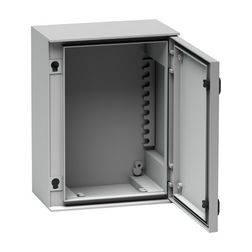Szekrény fali teli ajtós műanyag 647mm 436mmx 250mmx IP66 szürke Thalassa PLM Schneider - NSYPLM64G