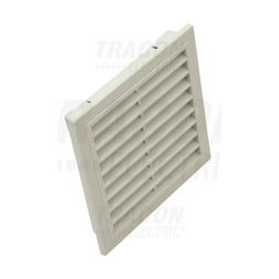 Szellőzőrács elosztószekrényhez 105mmx 105mmx alumínium bepattintható Beépített szűrővel TRACON - V35-KNY