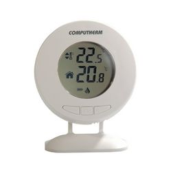 RF szobatermosztát 433MHz elemes LCD programozható komplett 5-30°C 3V falonkívüli-hoz QUANTRAX - T30RF