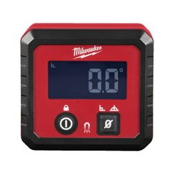 Szögmérő digitális LCD 2xAAA-elemmel piros +tok 0-90°méréstartomány digitális kijelzés Milwaukee - 4932493656