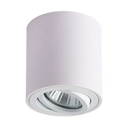 Szpot lámpatest mennyezetre dönthető max. 1x35W (ff-nélkül) 100-240V AC GU10 fehér alumínium TRACON - SPGU10MDW
