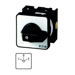 Terhelés 1-0-2 átkapcsoló 1-pólus 20A 4kW/AC-3/400V előlapra T0-1-8210/EZ EATON - 048337