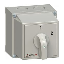 Terhelés 1-2 átkapcsoló 3P 20A tokozott KKM0-20-6004 Ganz KK - 3AC6004XB00S40