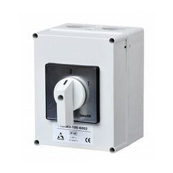 Terhelés be-ki kapcsoló 3P 100A tokozott KKM3-100-6002 Ganz KK - 541-0006-002