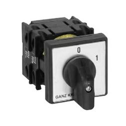 Terhelés 0-1 be-ki kapcsoló 3P 20A előlapra KK0-20-6002 Ganz KK - 1AC6002AA00M20