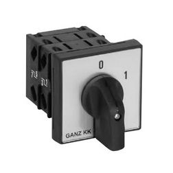 Terhelés 0-1 be-ki kapcsoló 3P 32A előlapra KK1-32-6002 Ganz KK - 1AF6002BB00M20