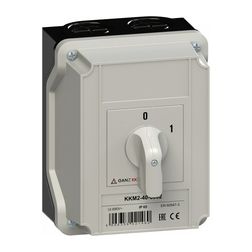 Terhelés 0-1 be-ki kapcsoló 3P 40A tokozott KKM2-40-6002 Ganz KK - 902-6002-642