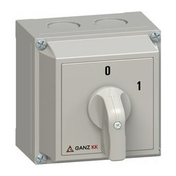 Terhelés be-ki kapcsoló 4P 20A tokozott KKM0-20-6044 Ganz KK - 3AC6044XB00S20