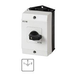 Terhelés irányváltó kapcsoló 3-pólus 20A 4kW/AC-3/400V ráépíthető tokozott T0-3-8401/I1 EATON - 207132