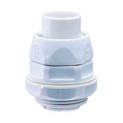 Tömszelence d32mm-Diflex csőhöz elforgó UV-álló 40mm-átmérő M40x1.5 egyenes IP54 szürke DF GEWISS - DX54032