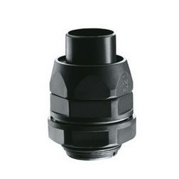 Tömszelence d28mm-Diflex csőhöz UV-álló 32mm-átmérő M32x1.5 egyenes IP54 fekete DF GEWISS - DX54128