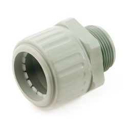 Tömszelence d32mm-gégecsőhöz UV-álló 32mm-átmérő M32x1.5 egyenes IP54 szürke SGL 3232 Dietzel - 012702