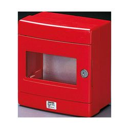 Tűzvédelmi kézi jelzésadó falonkívüli tűzriasztó (piros) műanyag piros üveglapos IP55 42RV GEWISS - GW42203