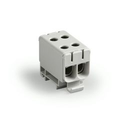 Univerzális sorkapocs szürke 2,5-50mm2Cu 6-50mm2Alu 2P csavaros 4csatl./>25 mm2 KE66 Ensto