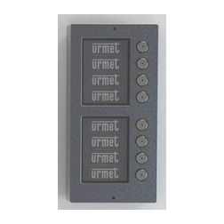 Kaputábla bővítőmodul audió 2Voice +8 gomb IP65 IK07 falonkívüli téglalap szürke Mikra URMET - 1089/8