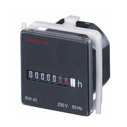 Üzemóraszámláló előlapba digitális kvarc 7digit 12-48V DC 99999h IP50 BG 40.17 Hugo Müller - 20053