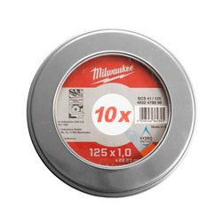 Vágókorong fémhez vékony Pro+ fémdobozban 125mm-átmérő 1mm 22.2mm-furat SCS41/125x1x22 Milwaukee - 4932478998