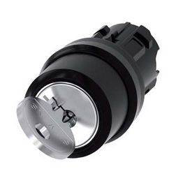 Választókapcsoló fej műanyag d22 0-I kulcsos 2-állású ezüst kerek SIRIUS ACT SIEMENS - 3SU1000-4BF01-0AA0