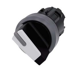 Választókapcsoló fej műanyag d22 0-I világító működtetőkaros 2-állású fehér SIRIUS ACT SIEMENS - 3SU1032-2BF60-0AA0